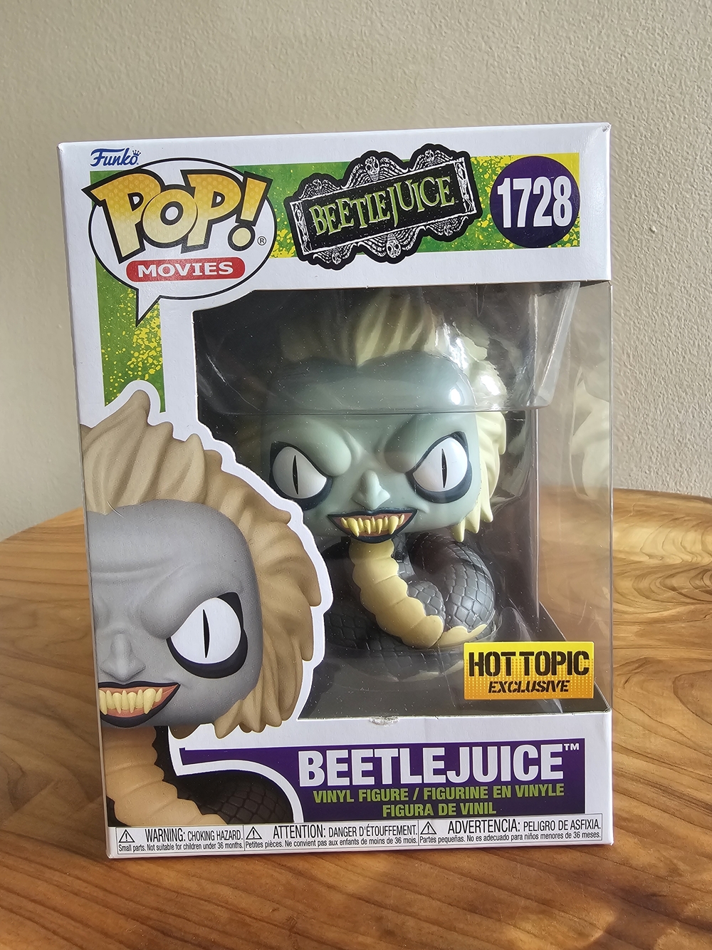 Funko Movies Beetlejuice #1728 Vinyl Figure - Gray/Green - Picture 2 of 8